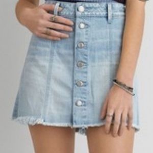 American Eagle Denim Button Up skirt